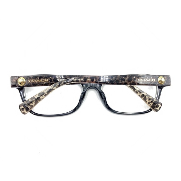 Coach HC 6082F 5353 Black Wild Beast Brown Glitter Eyeglasses Frames 53-17 135 - Picture 11 of 12